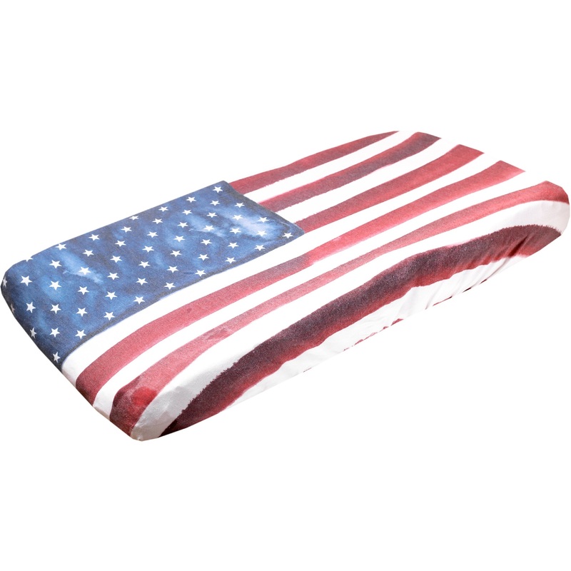 Copper Pearl Premium Knit Diaper Changing Pad Cover | Patriot