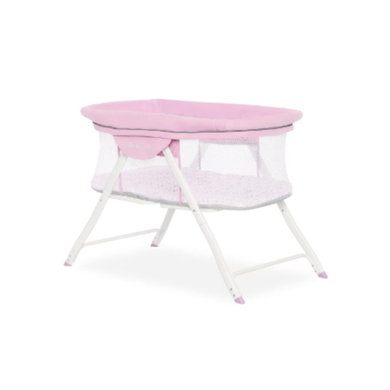 Dream On Me Poppy Traveler Portable Bassinet, Purple and Pink