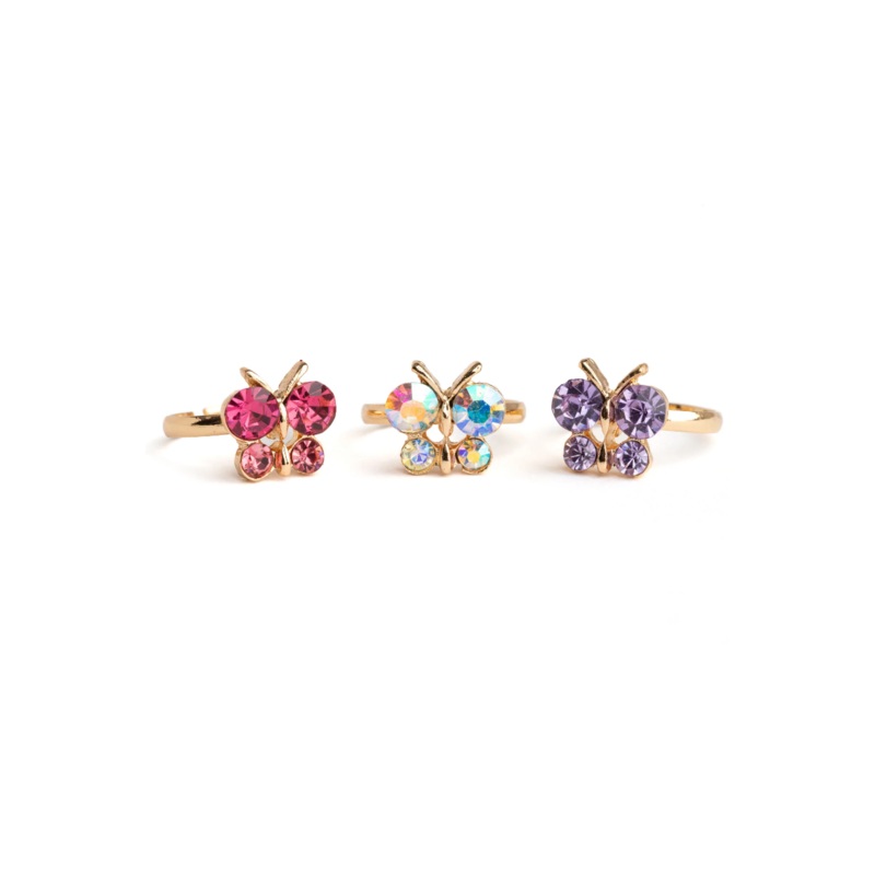 Great Pretenders Boutique Butterfly Gem Rings