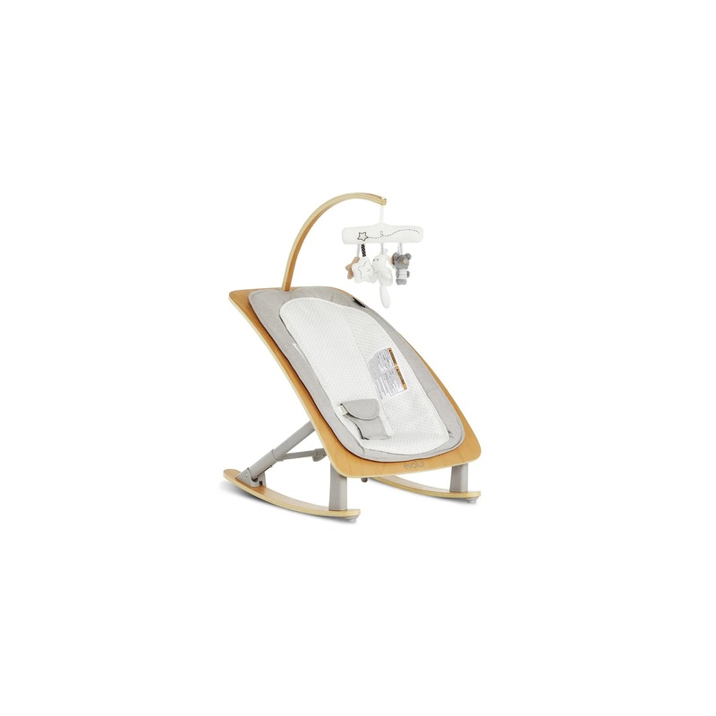 Tory 2-in-1 Rocker & Chair – Light Gray