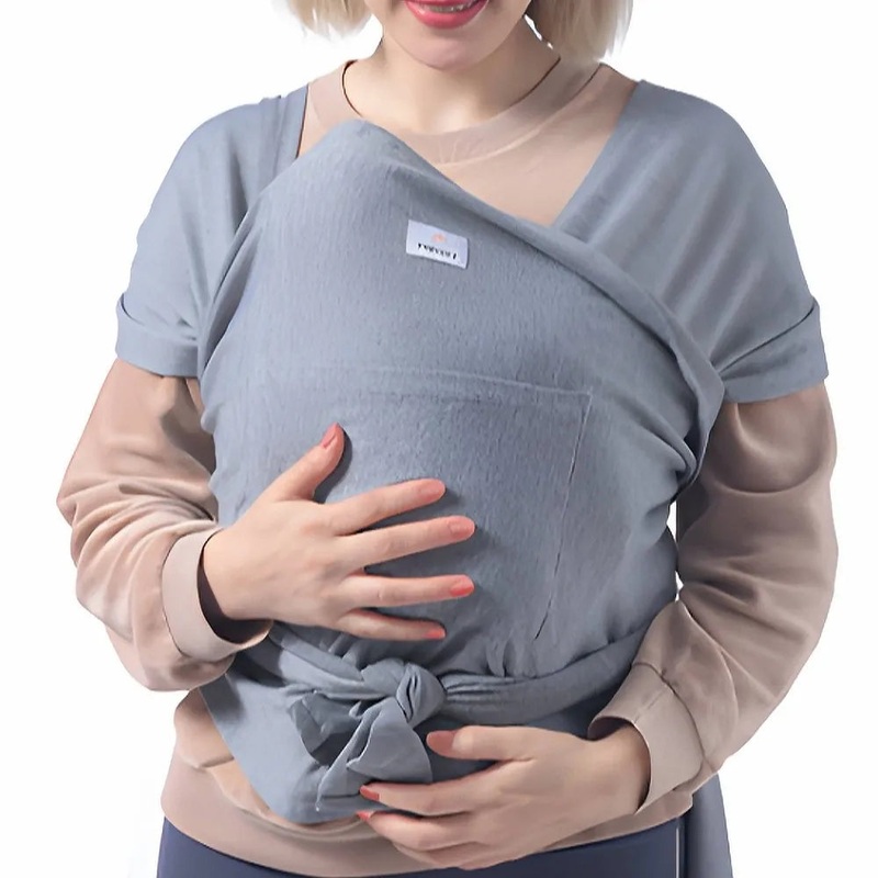 Baby Wrap Carrier Gray