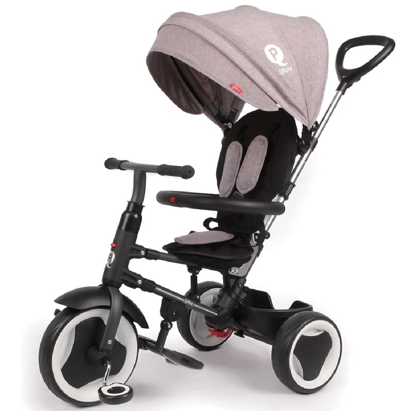 Q Play Rito Folding Trike – Grey