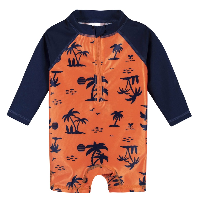 Baby Boys UPF 50+ Vacation Vibes Rash Guard, 0-3M