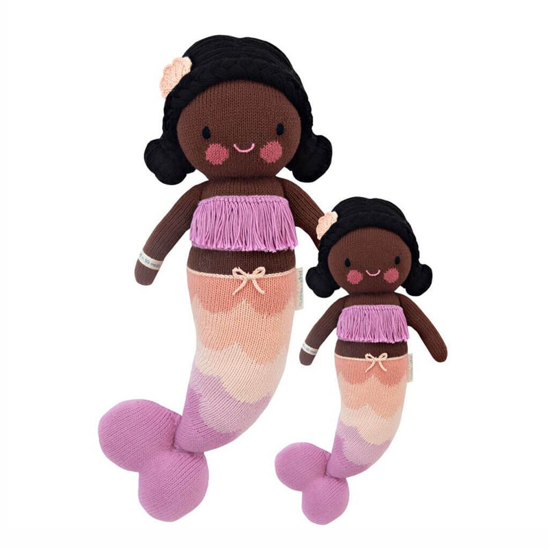 Hand Knit Doll Maya The Mermaid