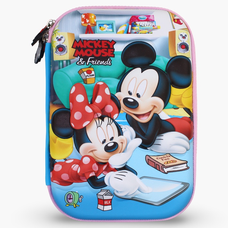 Mickey Mouse Pencil Case – Light Blue