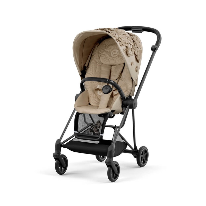 Mios 3 Stroller Matte Black Simply Flowers