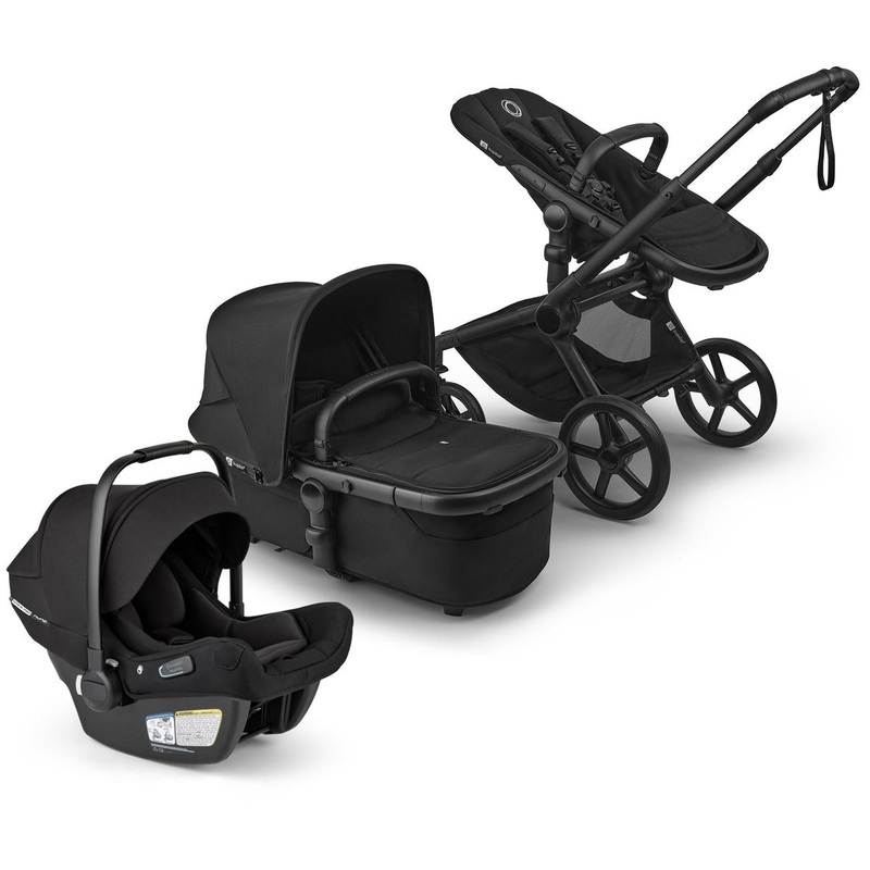 Bugaboo Fox 5 Renew + Turtle Air Shield Travel System Bundle – Black / Heritage Black / Heritage Black