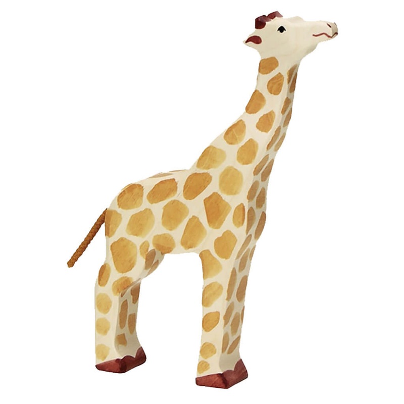 Holztiger Wooden Animal Head Raised Giraffe