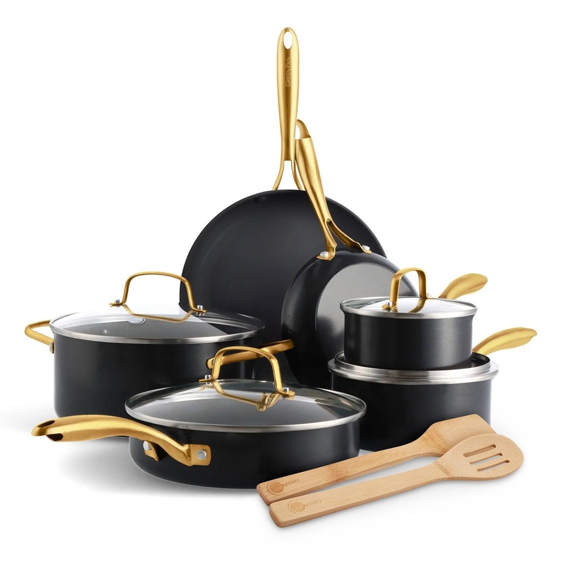 Studio 12pc Ceramic Nonstick Aluminum Cookware Set