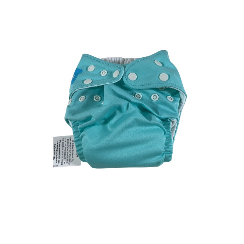 Charlie Banana Reusable Cloth Diapers, Turquoise, One Size, 1 Pack