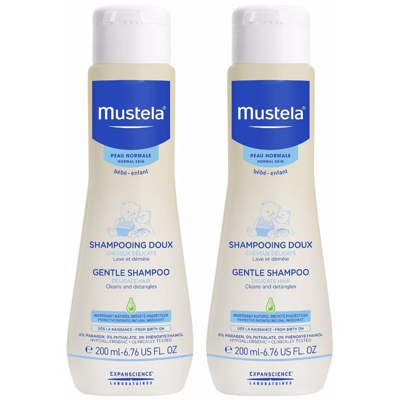 Mustela Gentle Baby Shampoo, 6.7 oz – 2 Pack