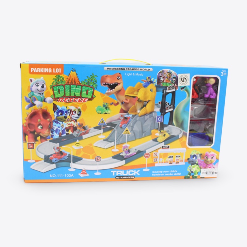 Paw Patrol Dino Rescue Parking Lot Garage Station Toy Set