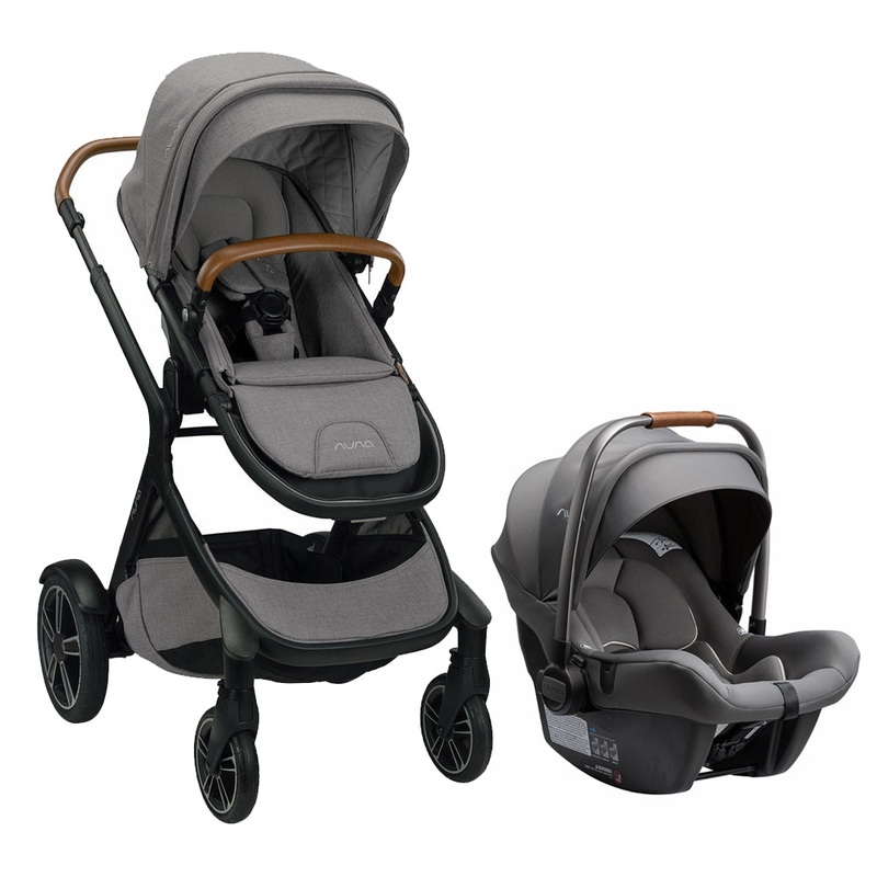 Nuna DEMI Grow + PIPA Lite R Travel System Bundle – Frost/Granite