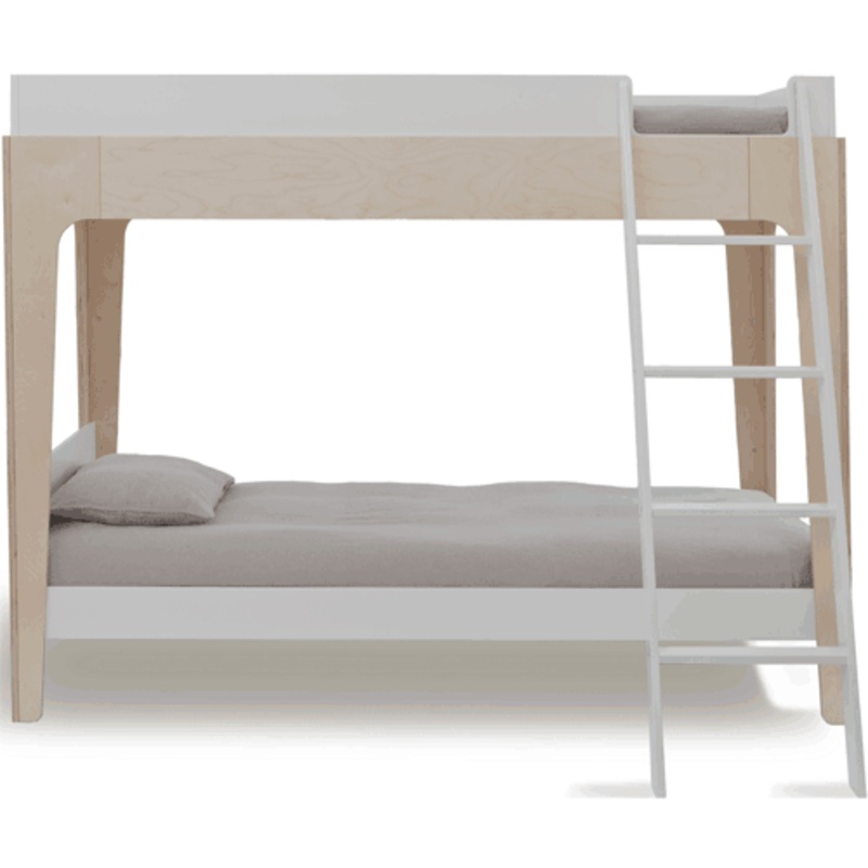 Oeuf Perch Bunk Bed in White/Birch
