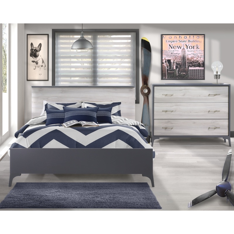 Tulip Juvenile Double Bed Conversion Rail Kit & Low Profile Footboard