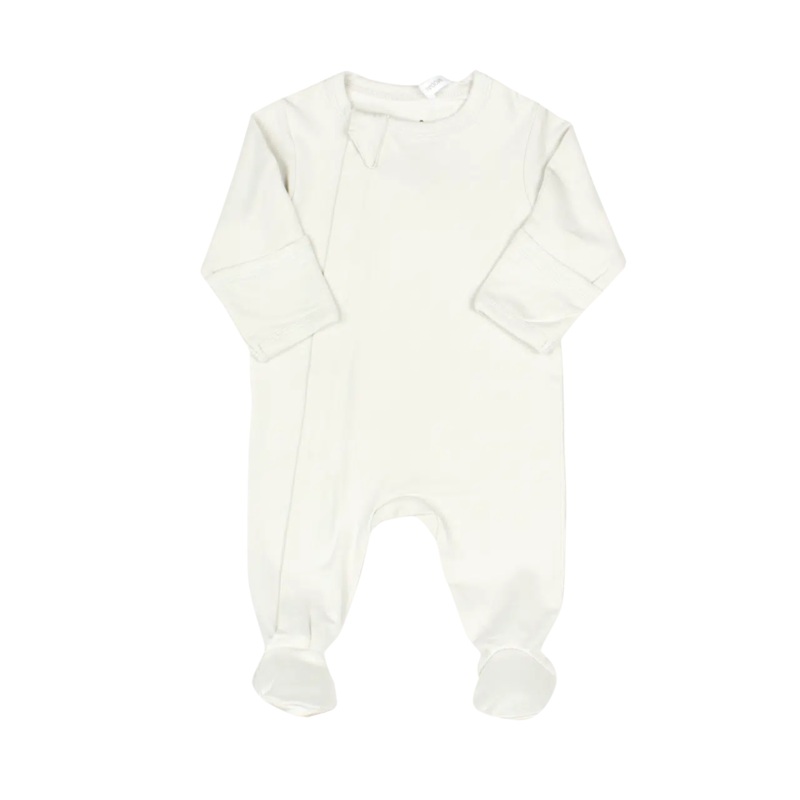 Coccoli – Modal 2-Way Zipper Footie – Cream