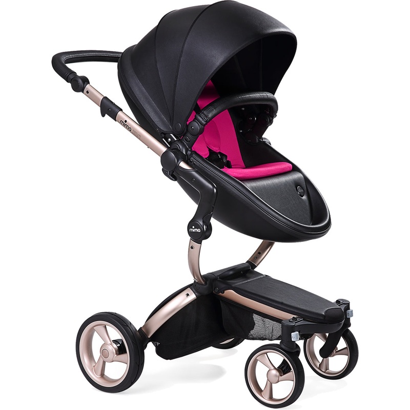 Mima 2019 Xari Complete Stroller, Rose Gold – Black / Magenta