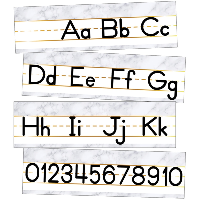 Simply Boho Alphabet Line: Manuscript Mini Bulletin Board Set(C)