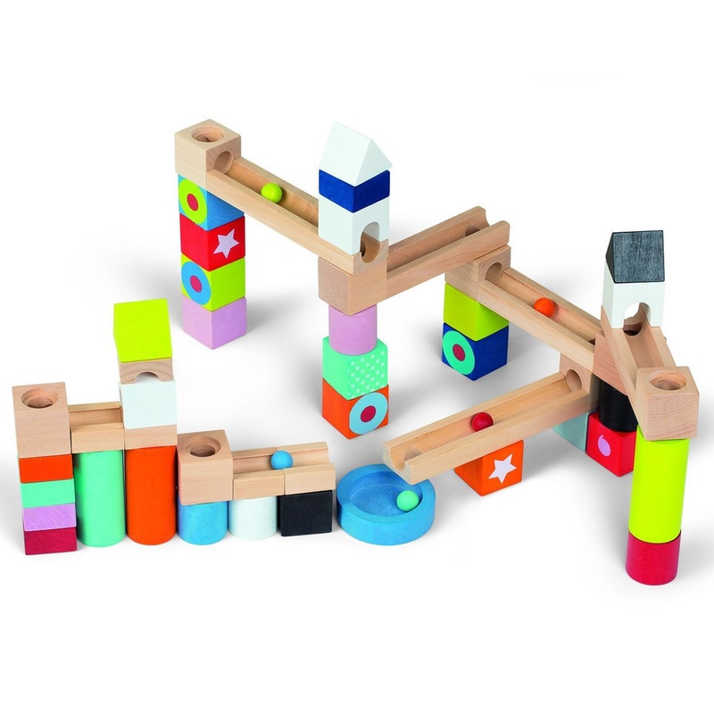 Janod Kubix Marble Run, 50 Pcs