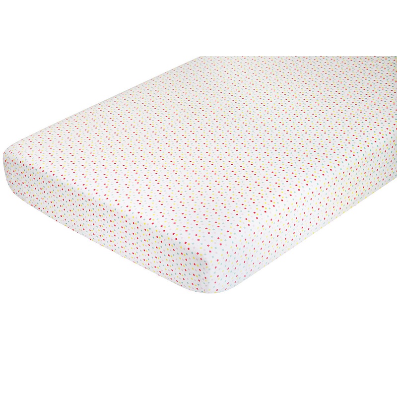 Nursery Works Menagerie Organic Cotton Percale Sheet – Confetti