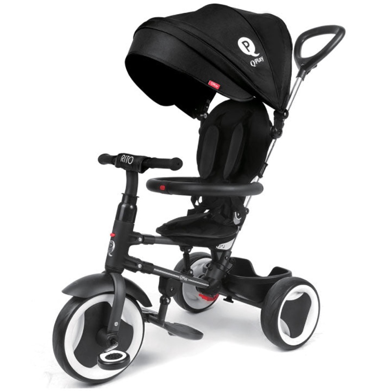 Q Play Rito Folding Trike – Black