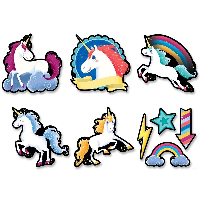 Unicorns 6″ Designer Cut-Outs