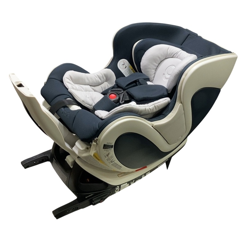 Babyark Premium Convertible Car Seat, 2023, Eggshell White / Midnight Blue