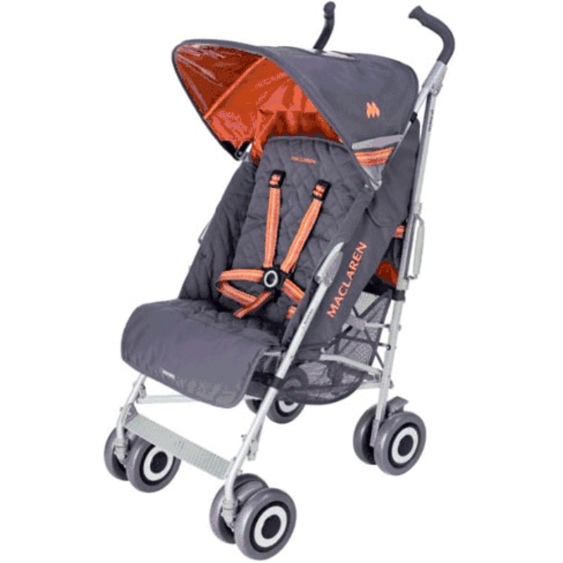 Maclaren Techno XLR 2008 Stroller Charcoal / Burnt Orange