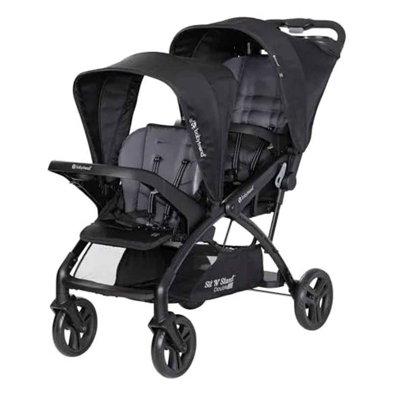 Sit N’ Stand Double 2.0 Stroller – Dash Black