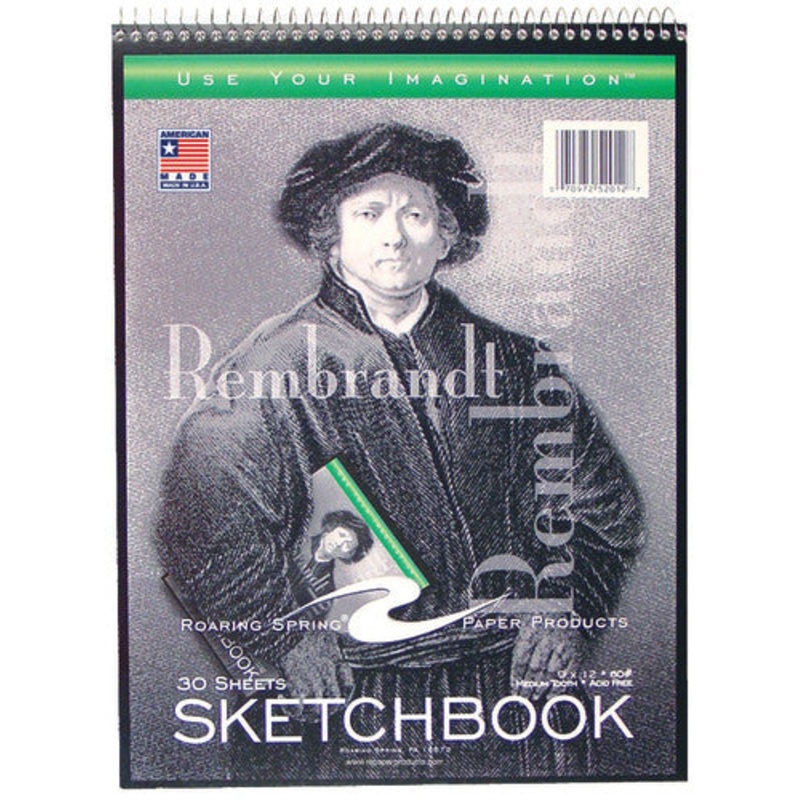 Sketchbook, 9″ x 12″, 30 sheets