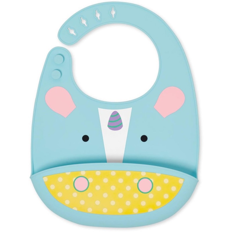 Skip Hop Zoo Fold & Go Silicone Bib – Unicorn