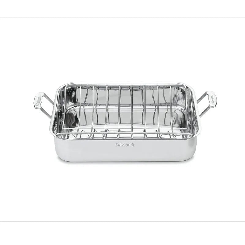 Stainless Steel 16″ Roasting Pan with Rack