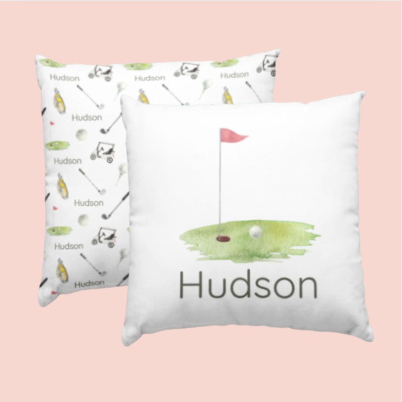 Sugar + Maple Custom Pillow | Centered Putter’s Paradise
