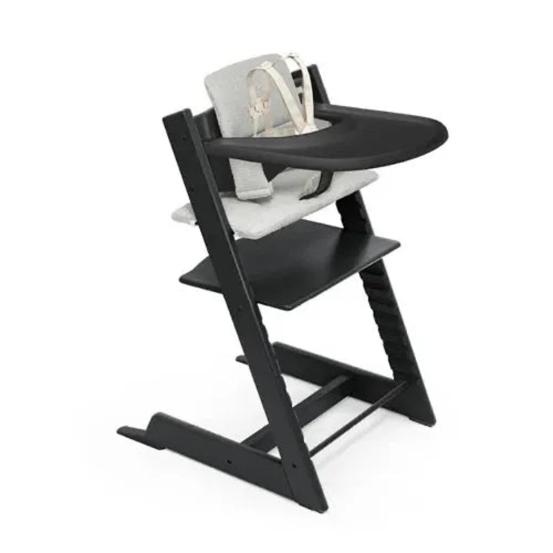 Tripp Trapp High Chair Complete – Black and Nordic Grey