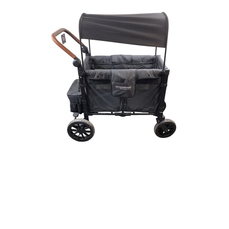 Wonderfold W2 Luxe Multifunctional Double Stroller Wagon, 2021, Charcoal Gray