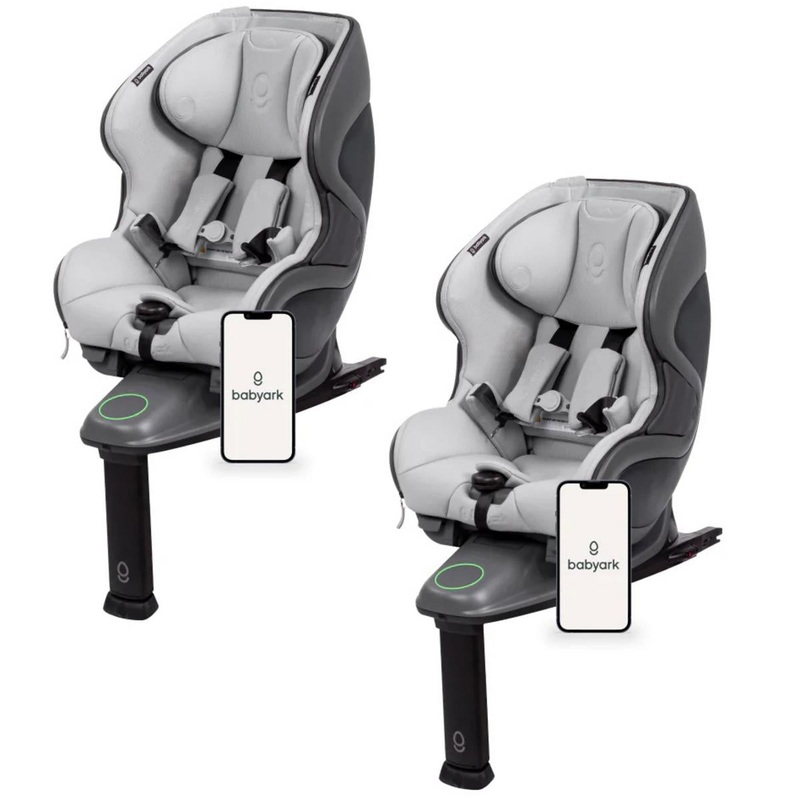 Babyark Smart Convertible Car Seat Family Bundle (2 Seats) – Charcoal Grey / Glacier Ice