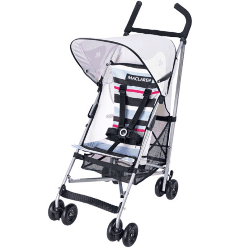 Maclaren Volo Stroller 2008 Coffee Stripe
