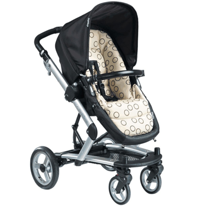Peg Perego Skate Carriage Stroller 2008  in Black Bubbles