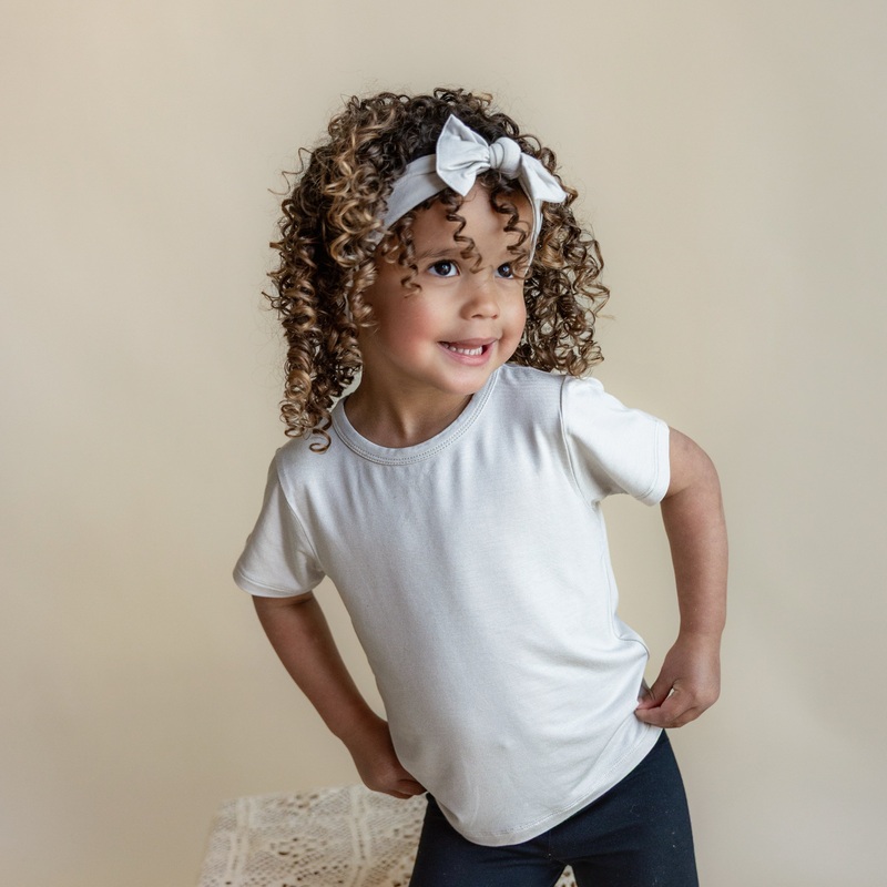 Toddler Basic Tee in Oat