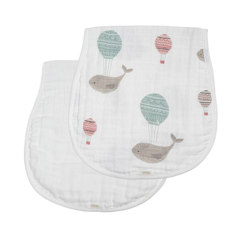 Bamboo Muslin Burp Cloth Set 2-Pack