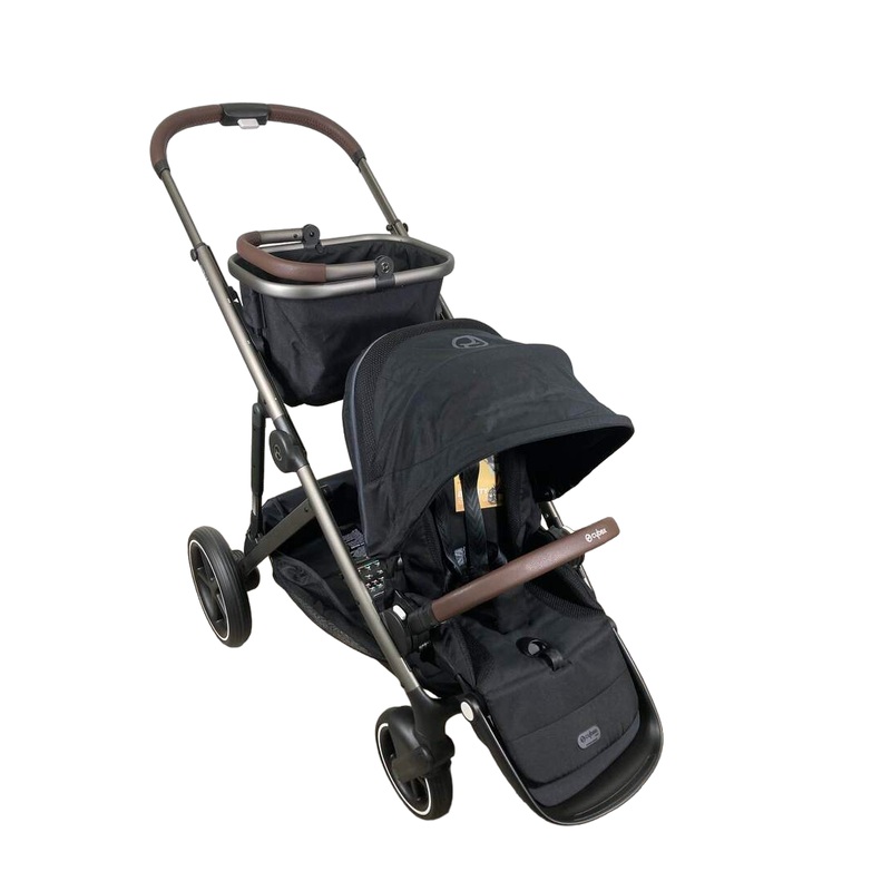 Cybex Gazelle S Modular Stroller, 2023, Moon Black, Taupe Frame