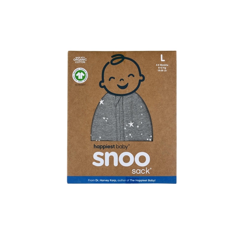 Happiest Baby SNOO Sack, Graphite Stars, Large (18-25 lbs)