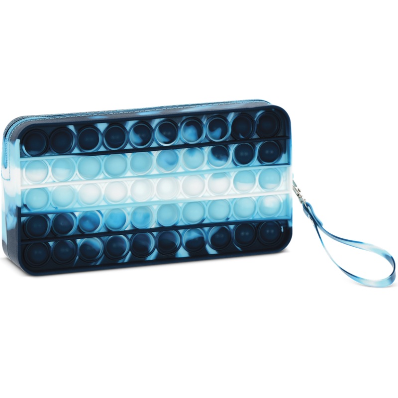 Iscream Blue Tie Dye Popper Pencil Case