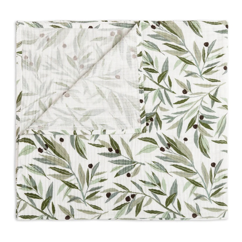 Muslin Swaddle – Olive Branches