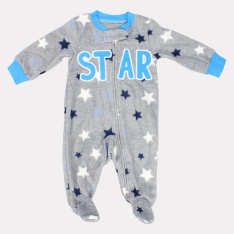 Stars Long-Sleeved Baby Footie