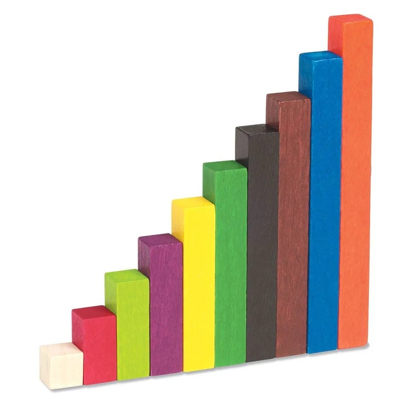 Wooden Cuisenaire Rods Small Group Set
