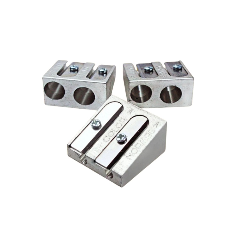 2 Hole All Metal Pencil Sharpener