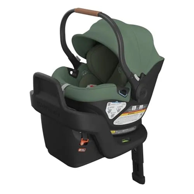 Aria Lightweight Infant Car Seat – Green/Saddle Leather