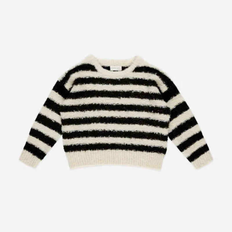 Aspen Sweater – Fuzzy Stripe