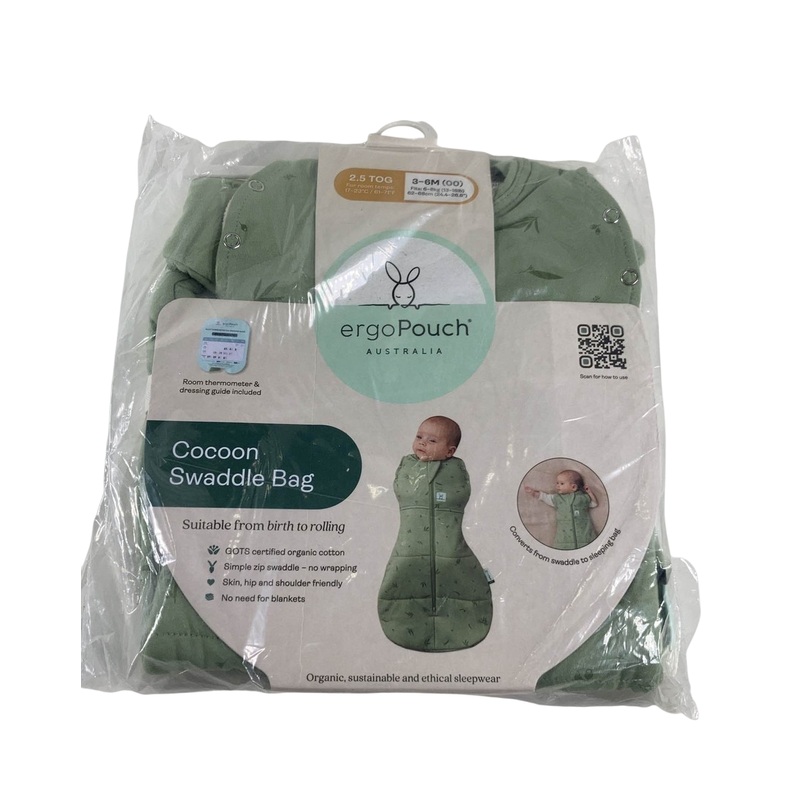 ErgoPouch Cocoon Swaddle Bag, 2.5 TOG, 3-6m, Sage